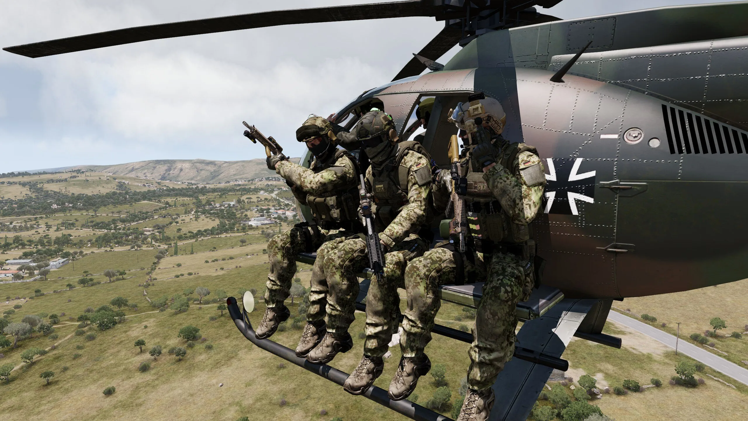 Landung KSK helikopter