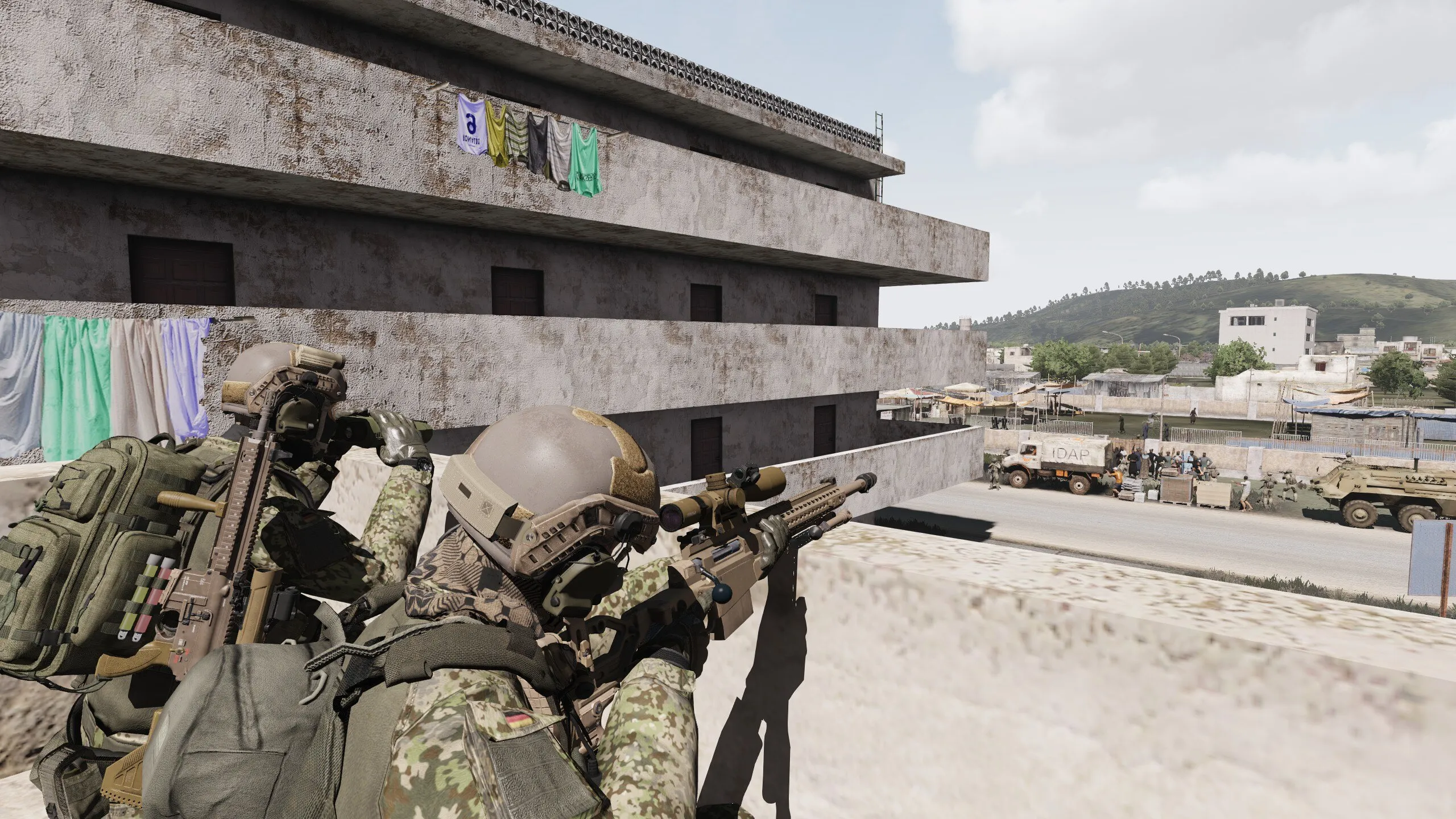 sniper spotter zielen